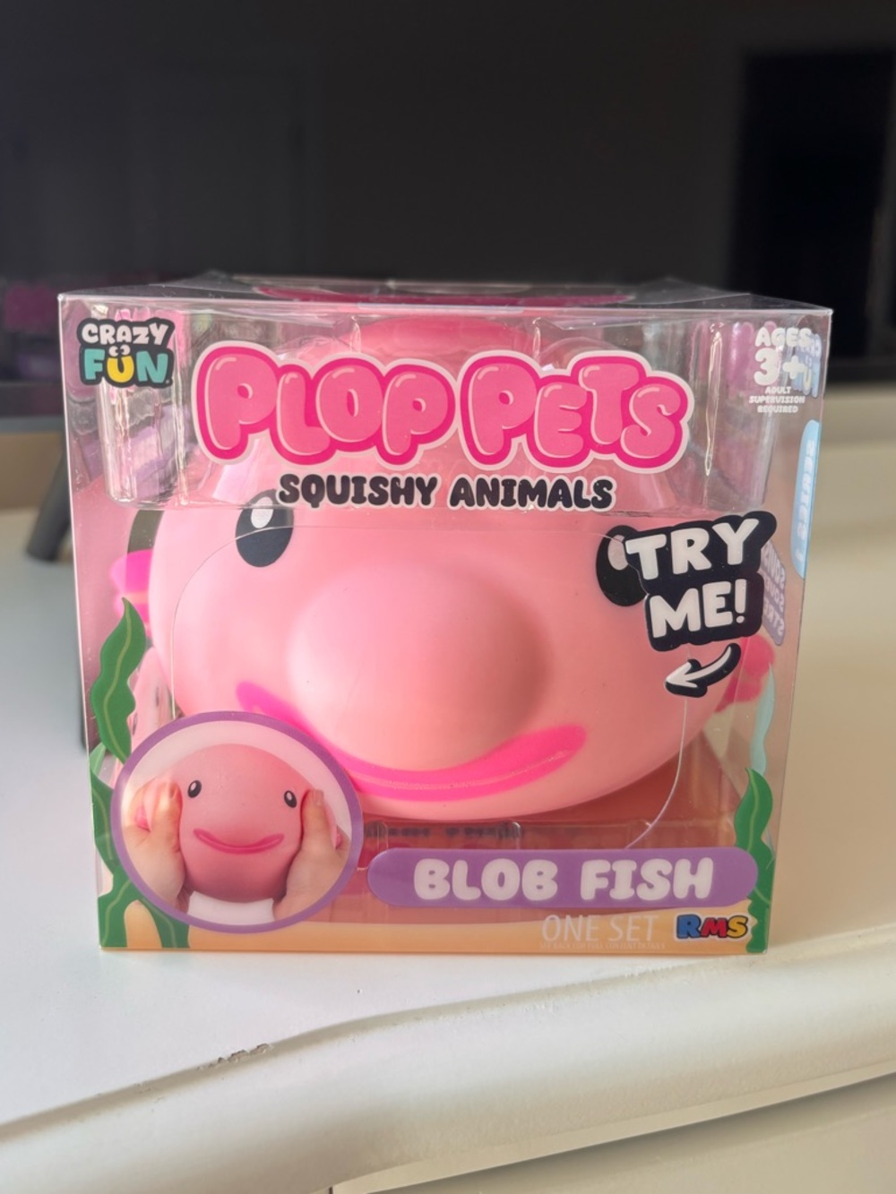 Crazy Fun Plop Pets Blob Fish Squishy Animal Viral Five Below Brand New